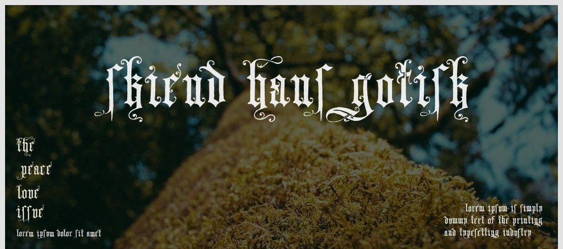 Skjend Hans Gotisk Font