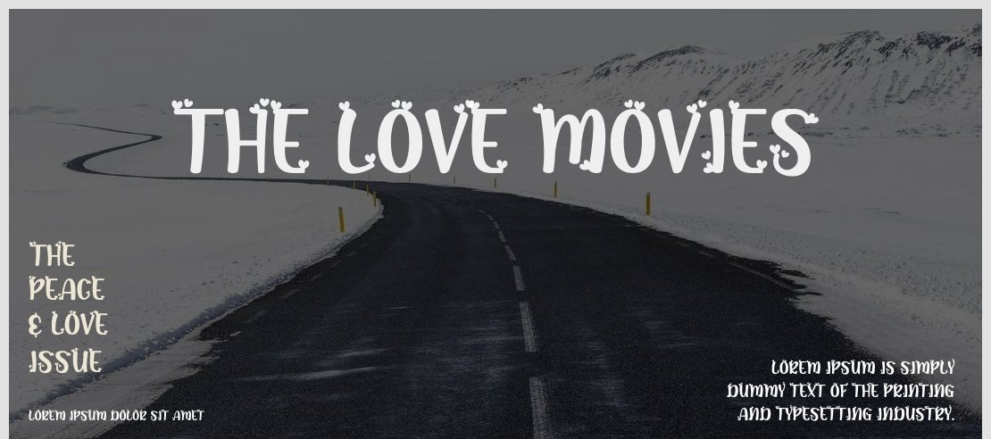 The Love Movies Font