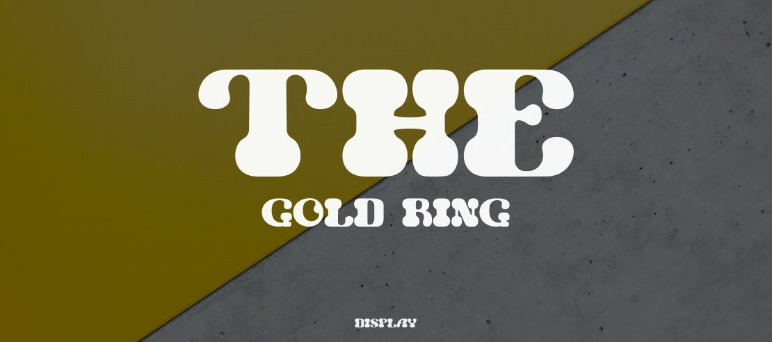 The Gold Ring Font