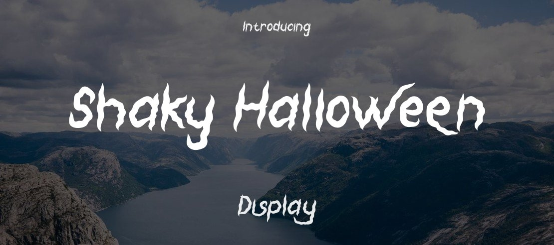 Shaky Halloween Font