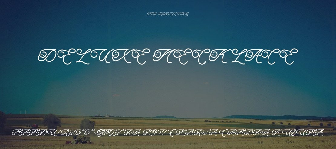 Deluxe Necklace Font