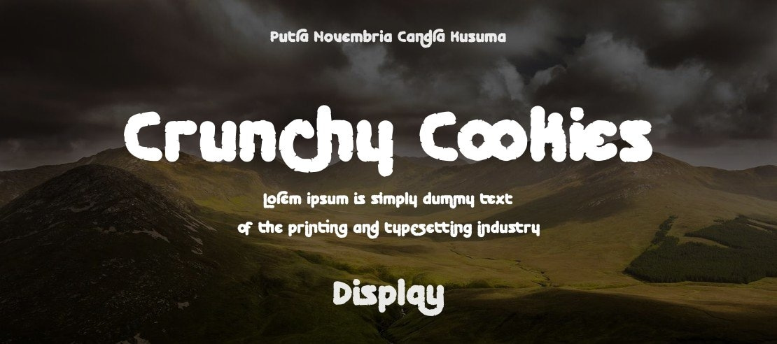 Crunchy Cookies Font