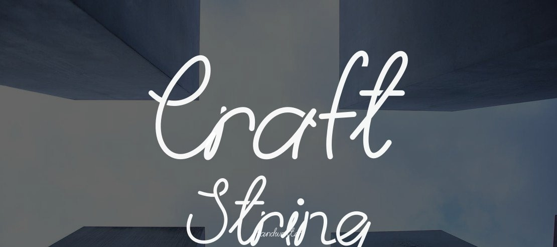 Craft String Font