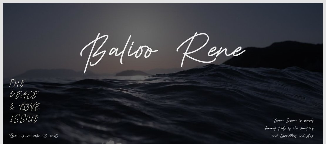 Balioo Rene Font