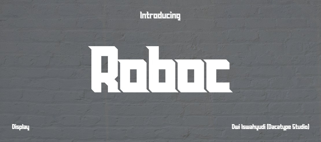 Roboc Font