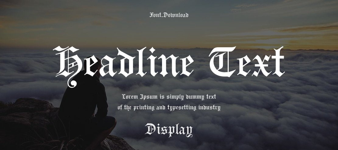 Headline Text Font