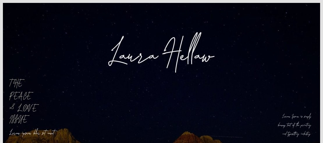 Laura Hellaw Font