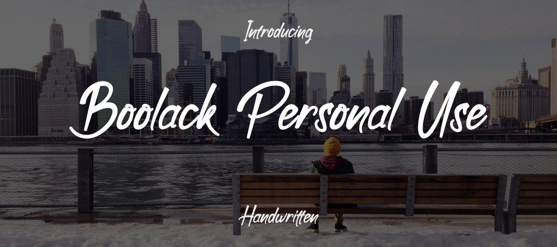 Boolack Personal Use Font