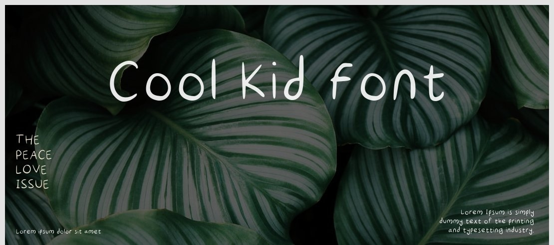 Cool Kid Font