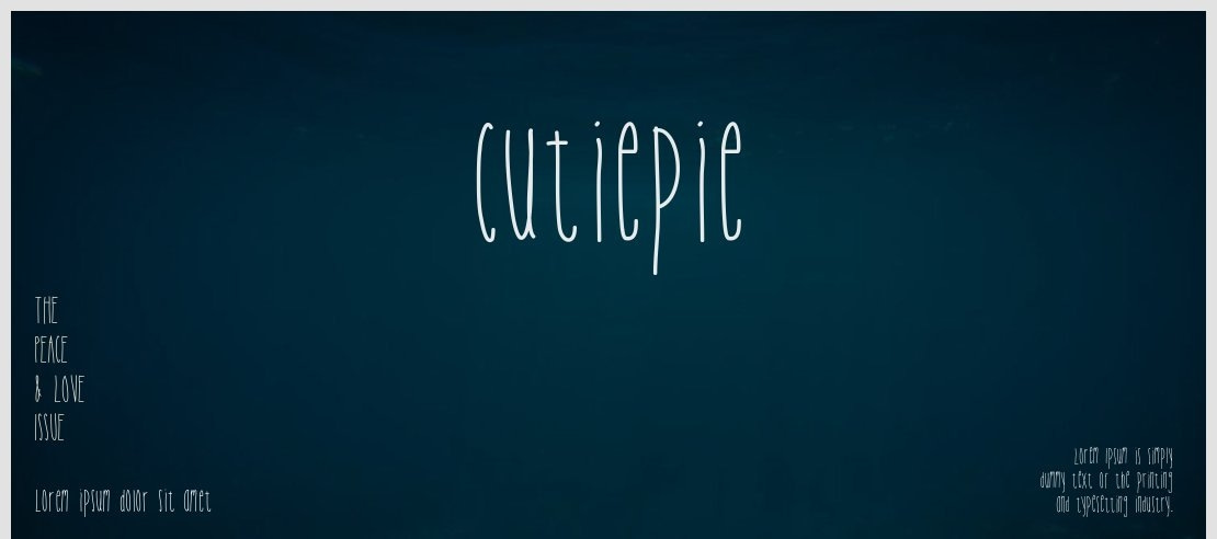 Cutiepie Font