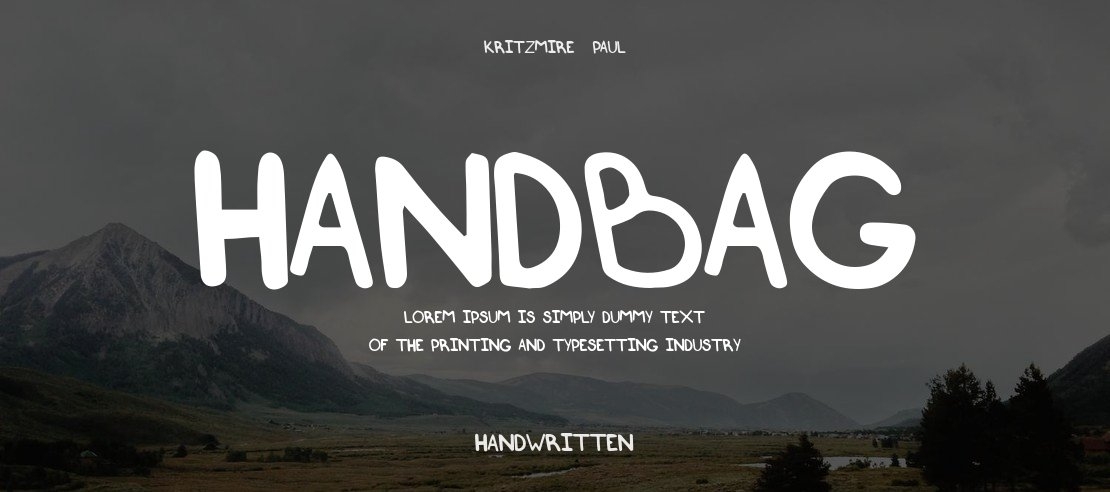 Handbag Font