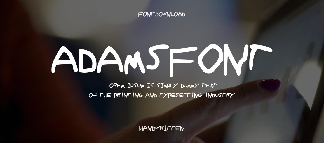 ADAMSFONT Font