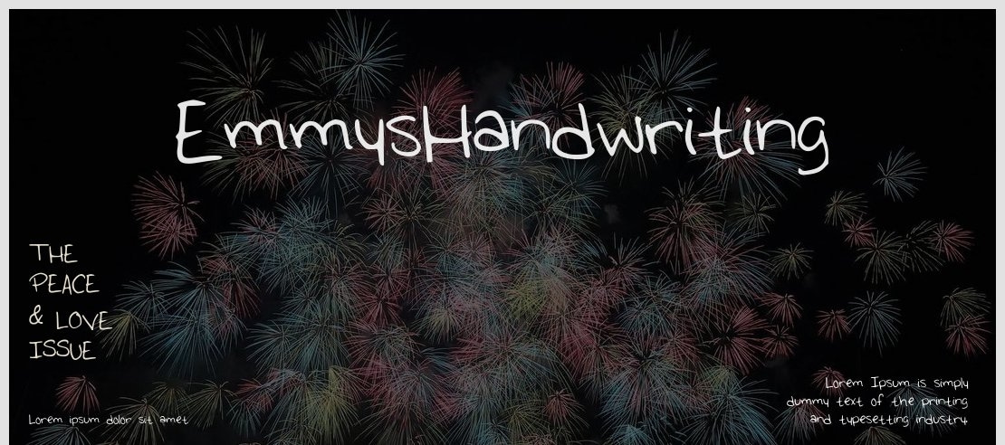 EmmysHandwriting Font