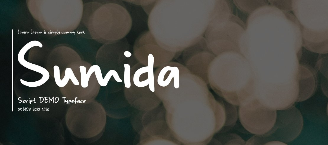 Sumida Script DEMO Font