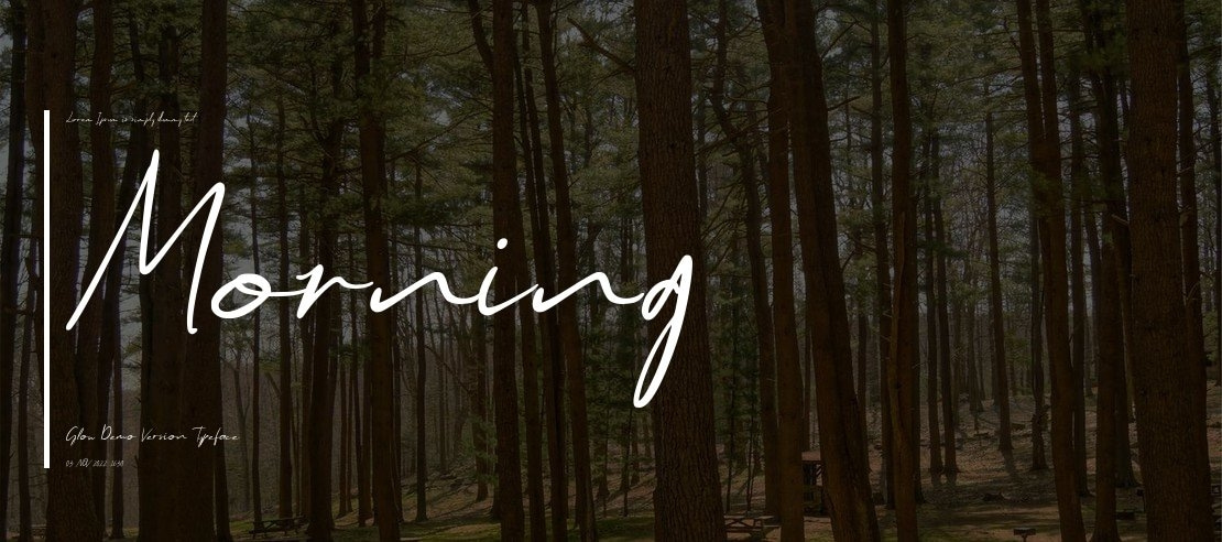 Morning Glow Demo Version Font