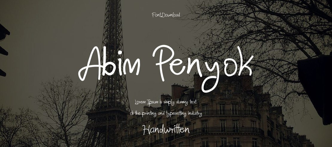 Abim Penyok Font