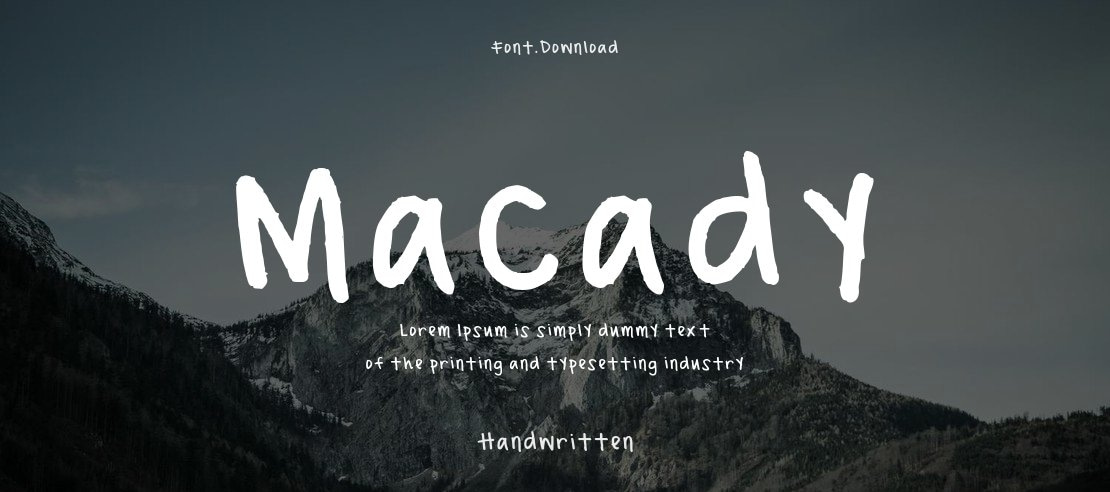 Macady Font