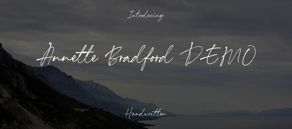 Annette Bradford DEMO Font