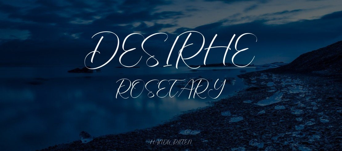 Desirhe Rosetary Font