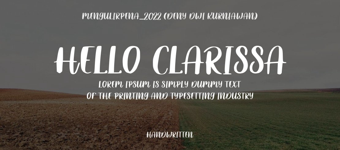 Hello Clarissa Font