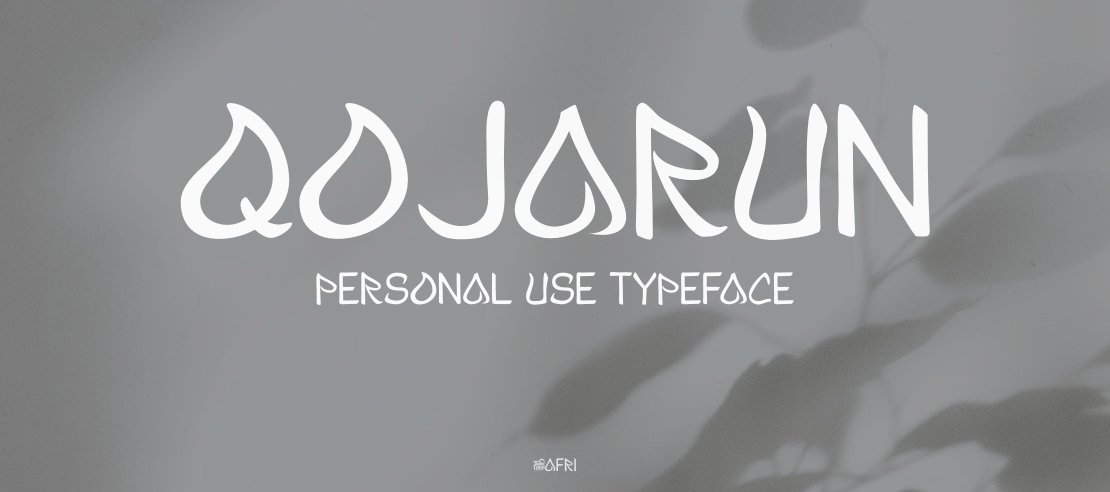 Qojarun personal use Font