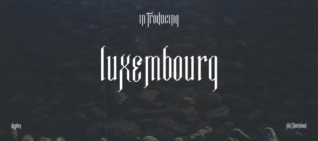 Luxembourg Font