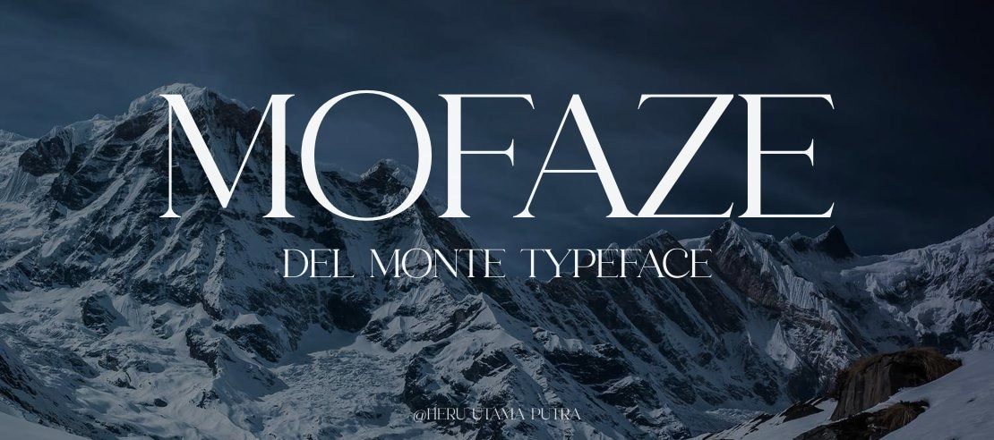 MOFAZE DEL MONTE Font