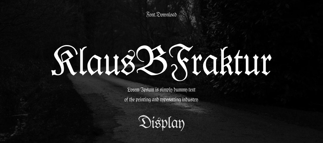 KlausBFraktur Font