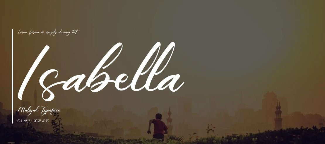 Isabella Maliyah Font