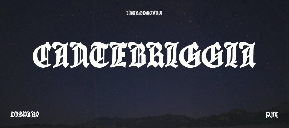 Cantebriggia Font