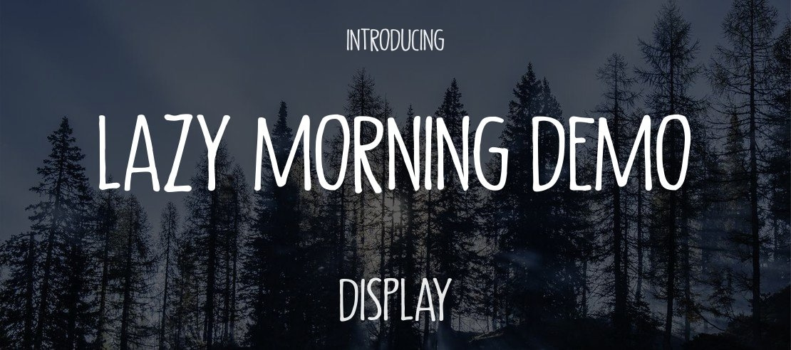 Lazy Morning DEMO Font