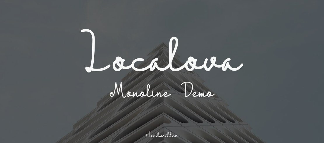 Localova Monoline - Demo Font Family