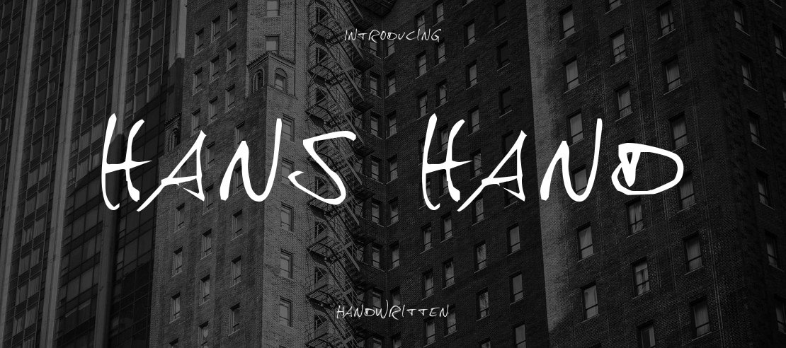 hans hand Font