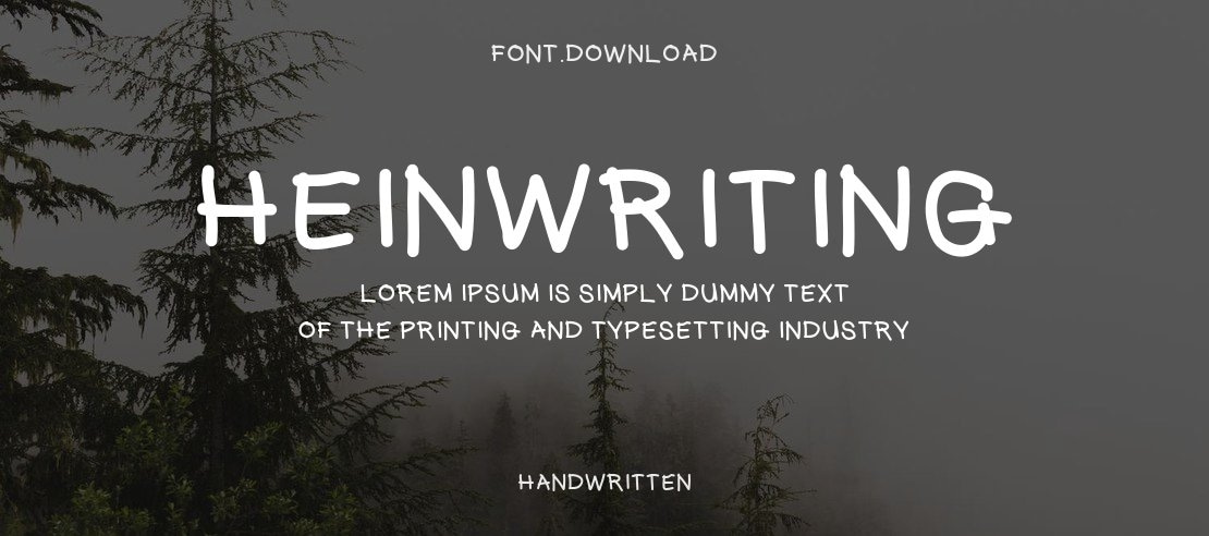 HeinWriting Font