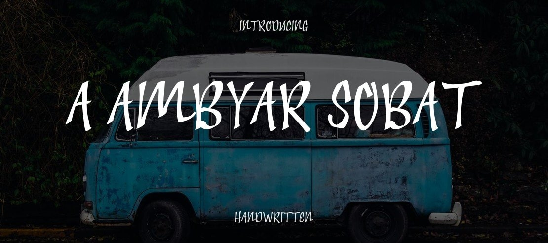 a Ambyar Sobat Font