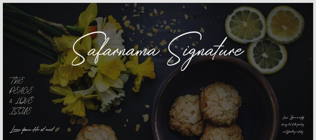 Safarnama Signature Font