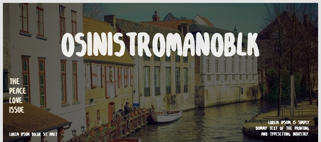 OSinistromanoBLK Font