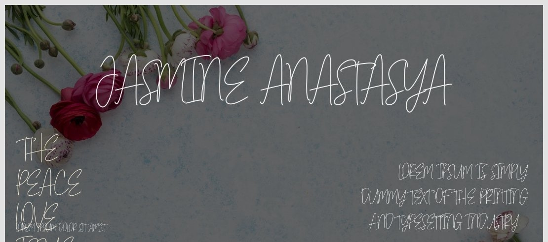 Jasmine Anastasya Font