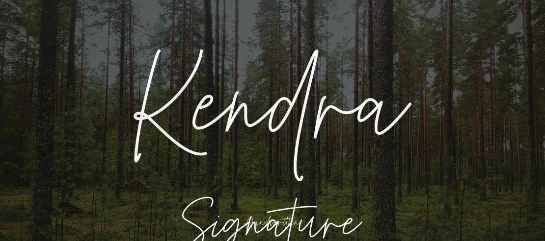 Kendra Signature Font