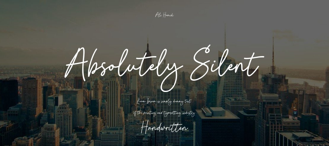 Absolutely Silent Font