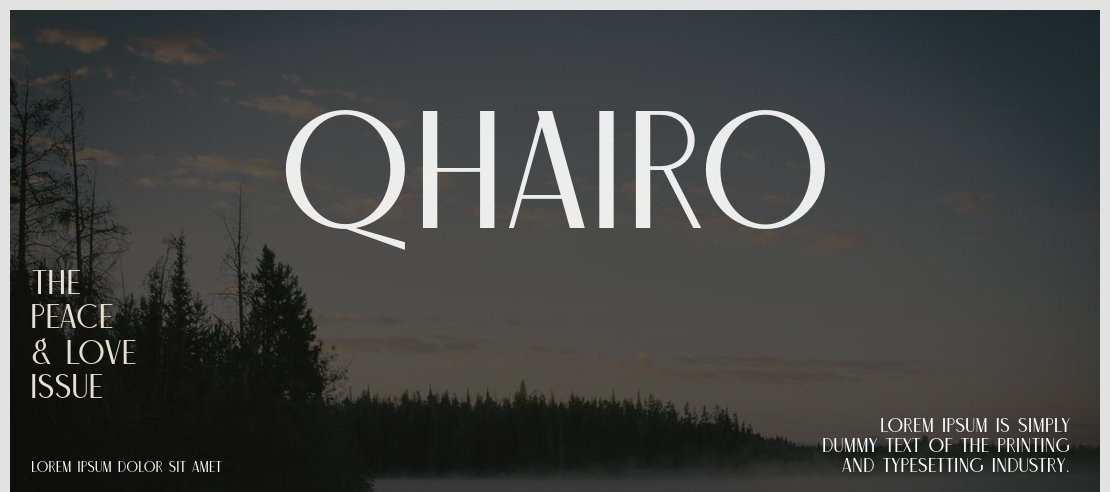 Qhairo Font