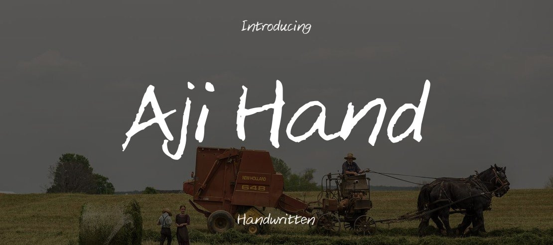 Aji Hand Font