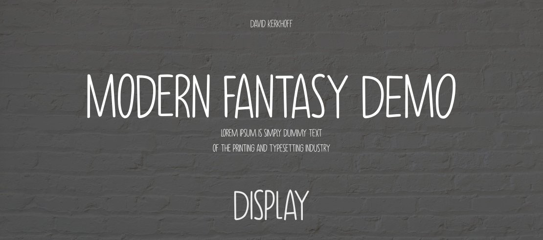 Modern Fantasy DEMO Font