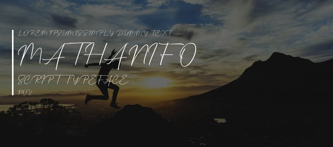 Mathanifo Script Font