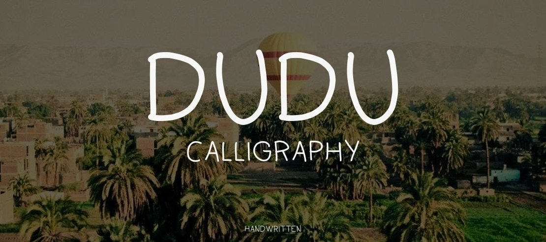 Dudu Calligraphy Font