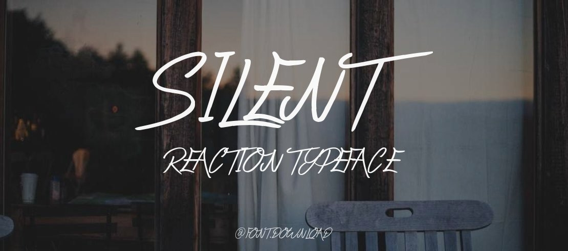 Silent Reaction Font