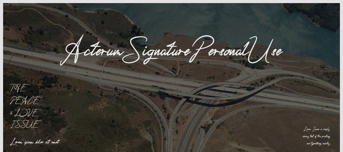 ActerumSignaturePersonalUse Font Family
