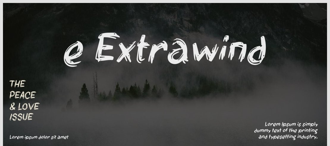 e Extrawind Font