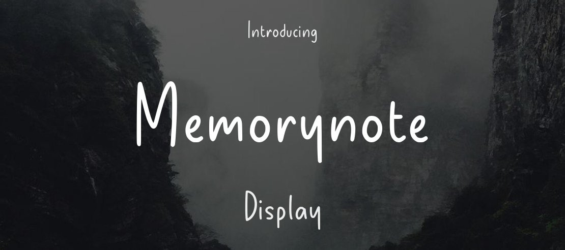 Memorynote Font