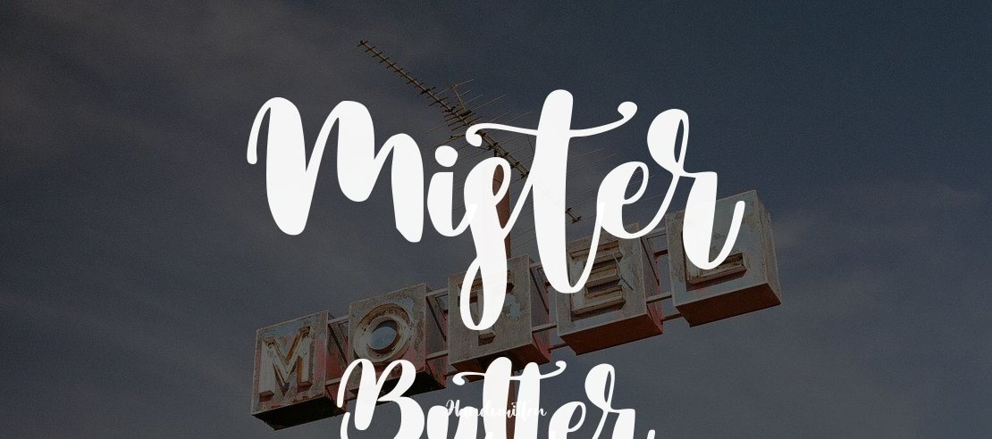 Mister Butter Font